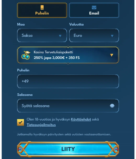 Rekisteröityminen